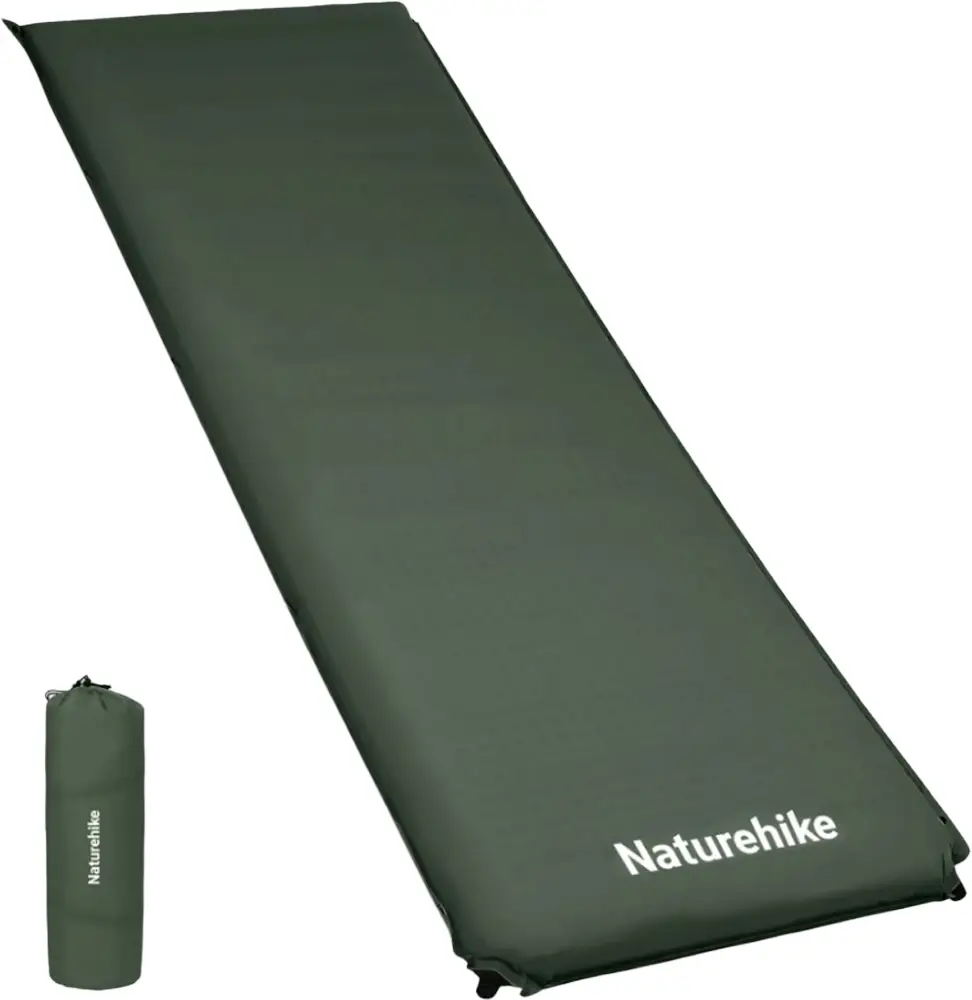 Килимок самонадувний Naturehike CNK2450WS020 100мм Dark green