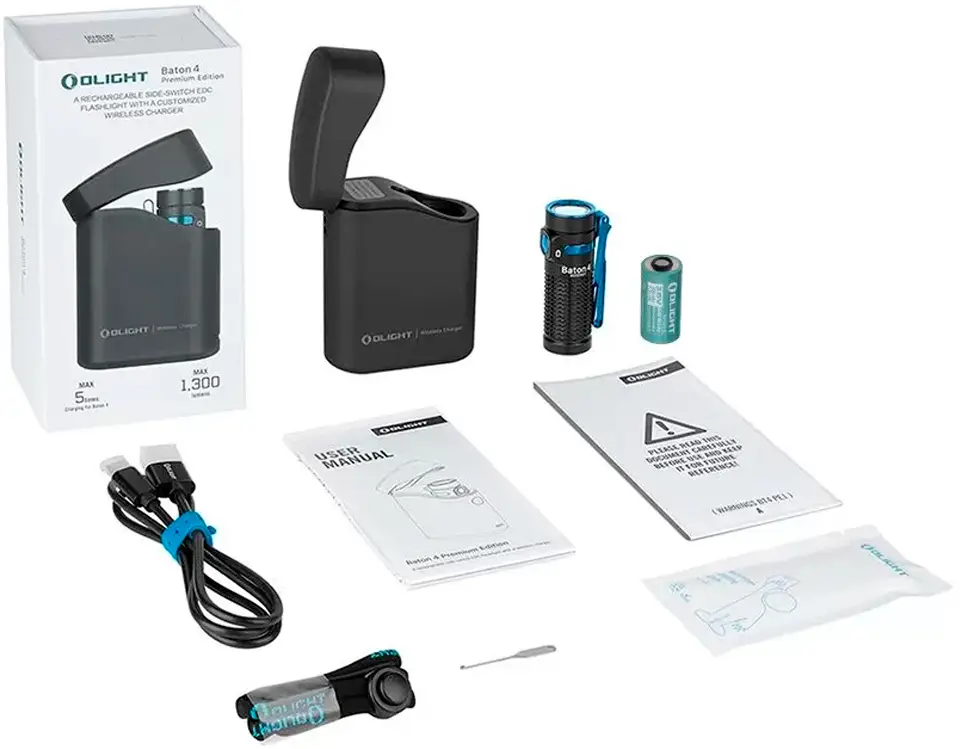 Ліхтар Olight Baton 4 Premium Black 23704373 — купити в Україні | ІБІС