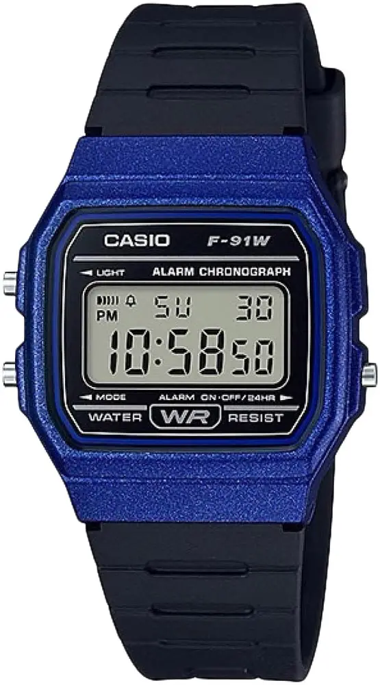 Годинник Casio F-91WM-2AEF. Синій
