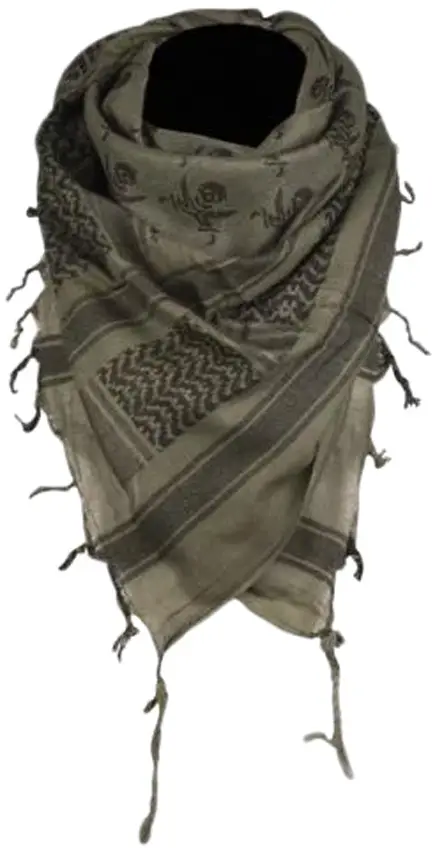 Шемах Sturm Mil-Tec Повязка универсальная "Шемаг Череп" Olive/Black