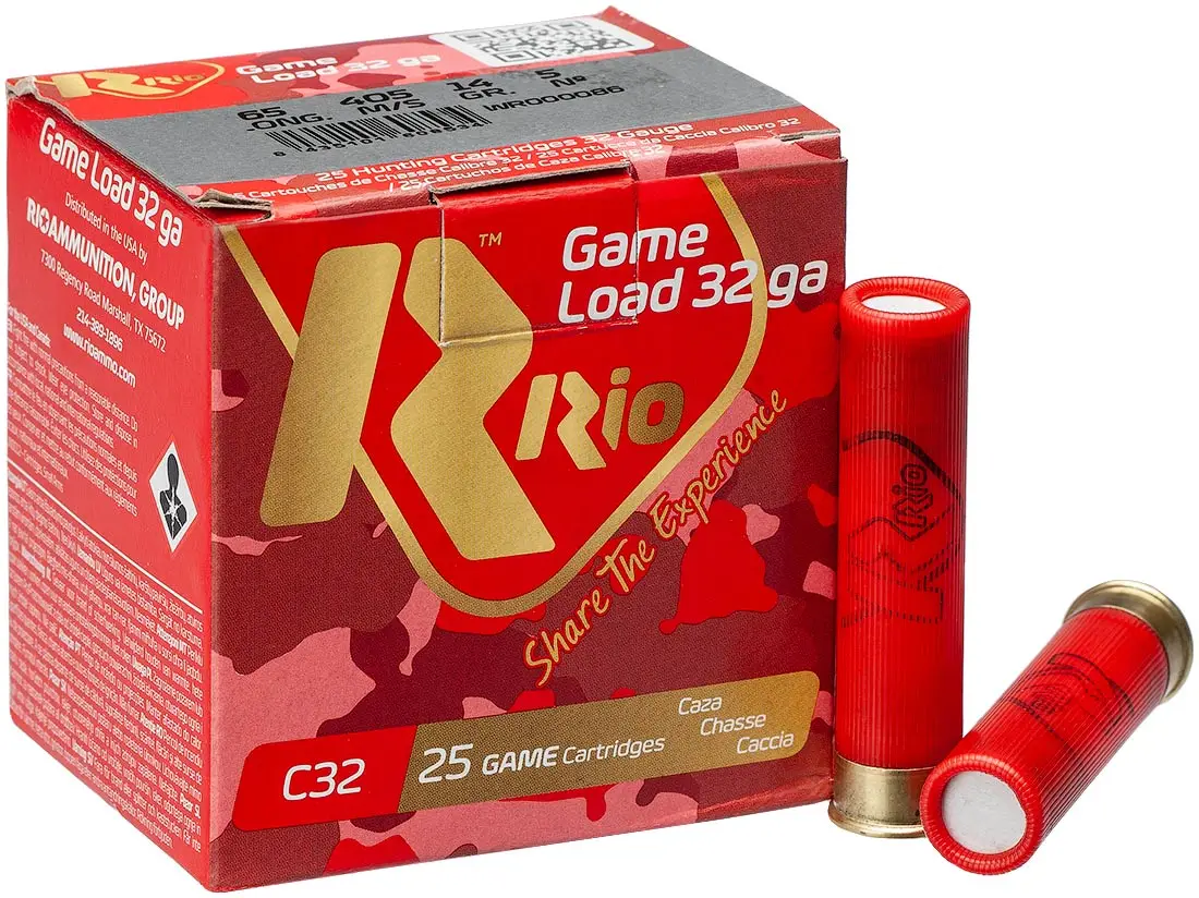 Патрон RIO Game Load кал. 32/65 дробь № 5 (3 мм) навеска 14 г