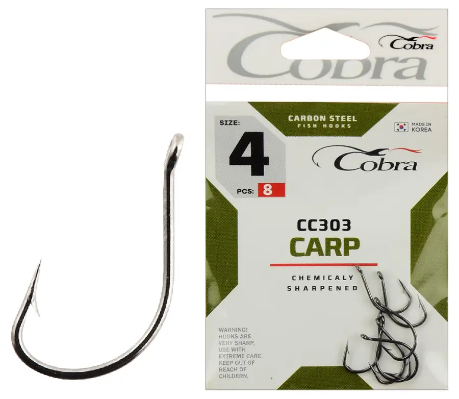 Крючок Cobra Carp CC303 №2 (8шт)