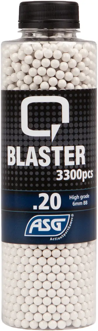 Страйкбольные шарики ASG Q Blaster White 6 мм 0,2 г 3300 шт