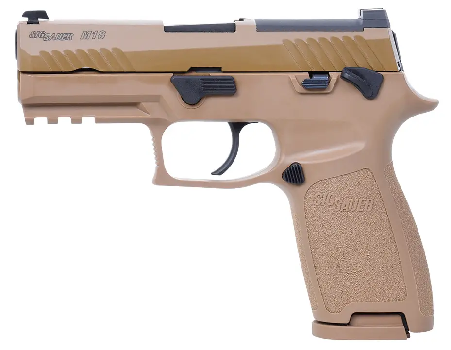 Пістолет страйкбольний Sig Sauer Air ProForce P320-M18 Blowback Green Gas. кал. 6 мм ВВ. Tan