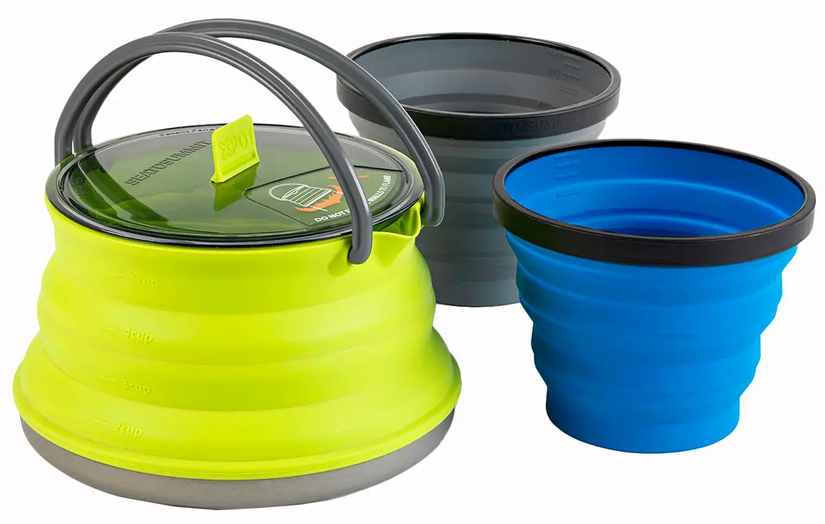 Набір посуду Sea To Summit X-Set 11 (1чайник + 2стакана) Lime
