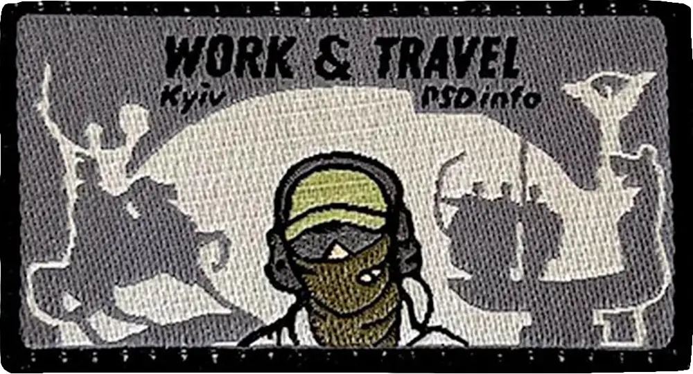 Патч PSD «Work&Travel Kyiv» вишивка PSDinfo®