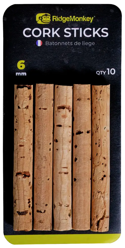 Корковые палочки RidgeMonkey Spare Cork Sticks 6mm (10 шт/уп)