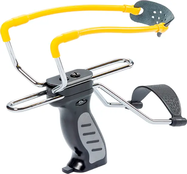 Рогатка Man Kung MK-SL06BK с упором. Черный/желтый