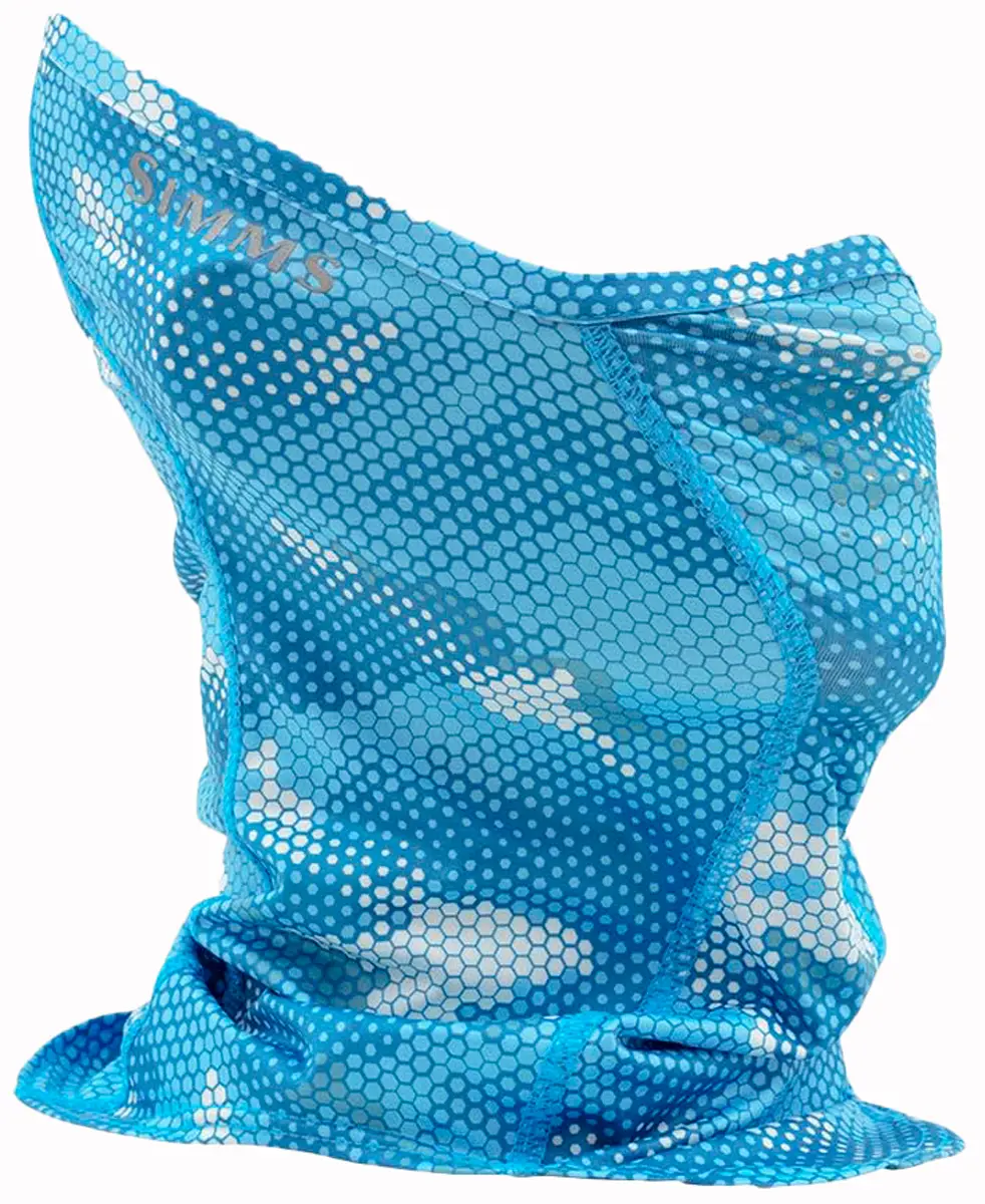 Бандана Simms SunGaiter One size Hex Camo Sky Blue