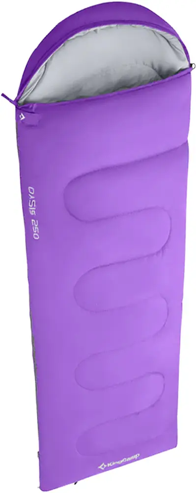 Спальний мішок KingCamp Oasis 250 Comf +12°C / Lim +7°C / Extr -3°C Purple