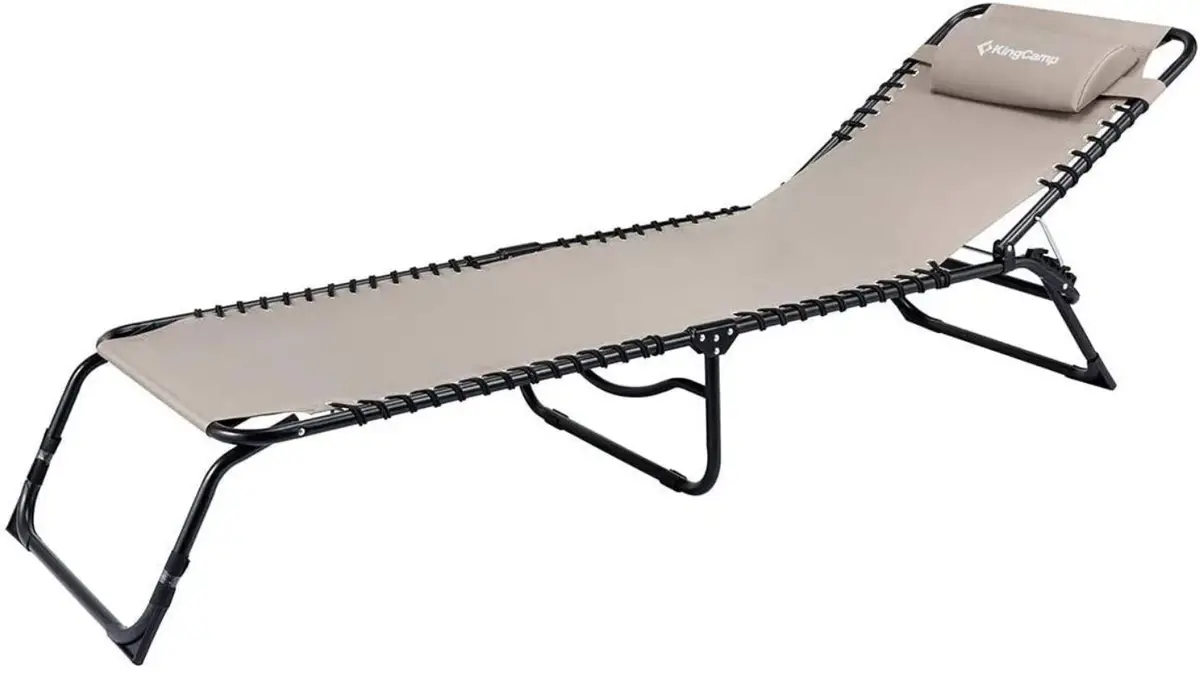 Розкладачка KingCamp Adjustable Camping Cot. Light Coffee
