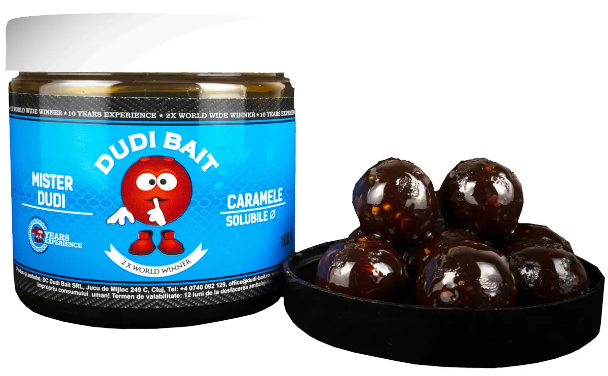 Бойлы Dudi Baits Hook Bait Caramele Solubile Mister Dudi 24mm 100g