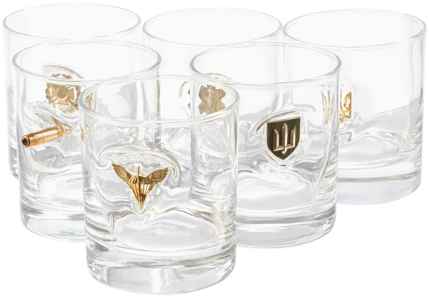 Набор посуды GUN&FUN из 6 стаканов "Сила ЗСУ"