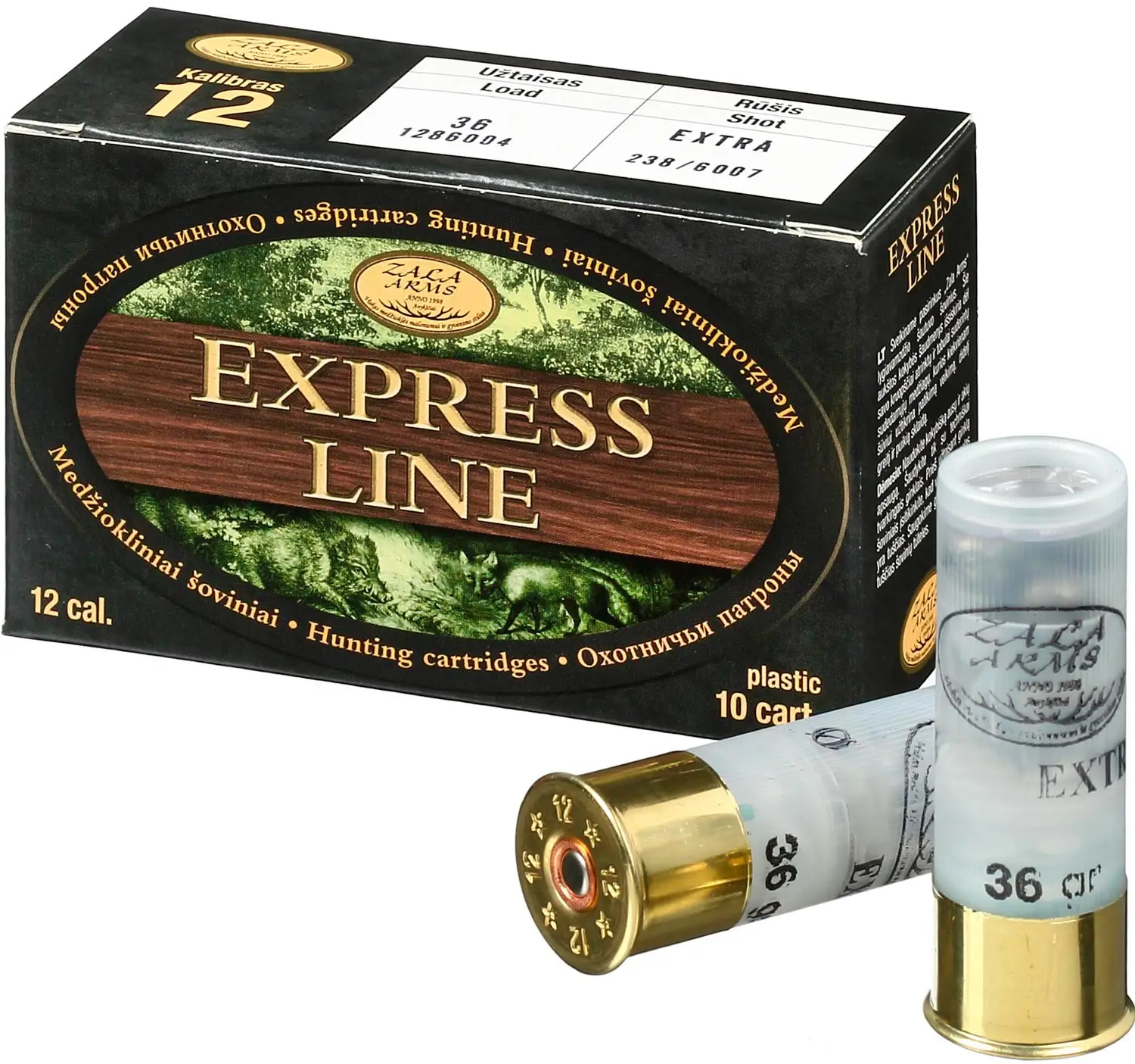 Патрон Zala Arms Extra кал. 12/70 картечь 6,2 мм навеска 36 г