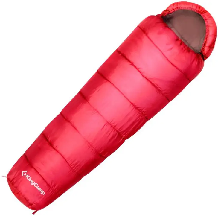 Спальний мішок KingCamp Breeze R Comf +11°C / Lim +7°C / Extr -4°C Crimson