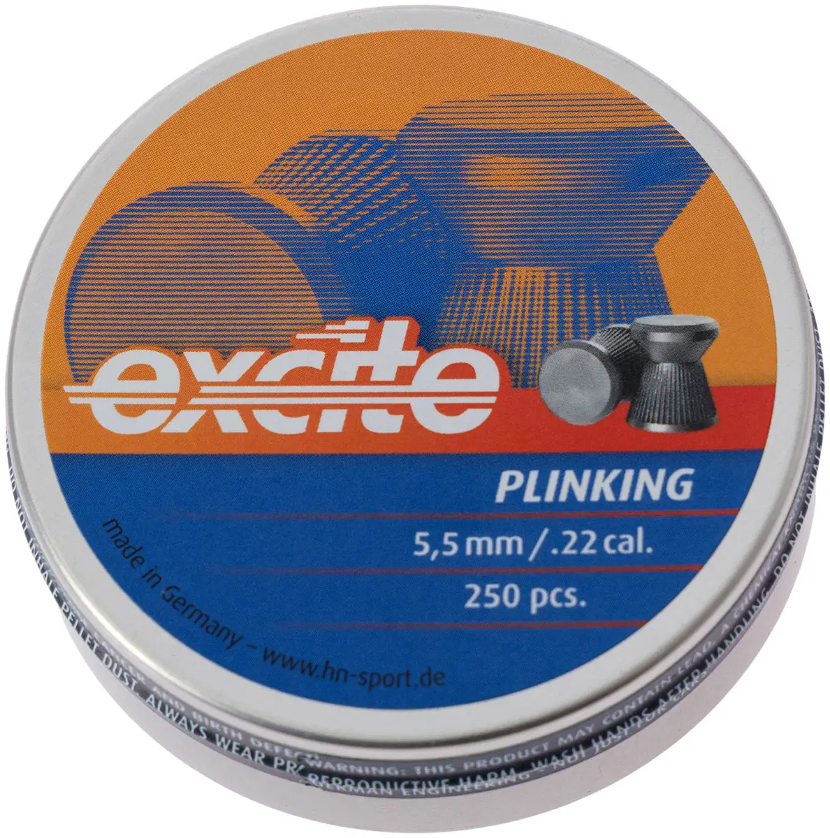 Пули пневматические H&N Excite Plinking. Кал. 5.5 мм. Вес - 0.83 г. 250 шт/уп