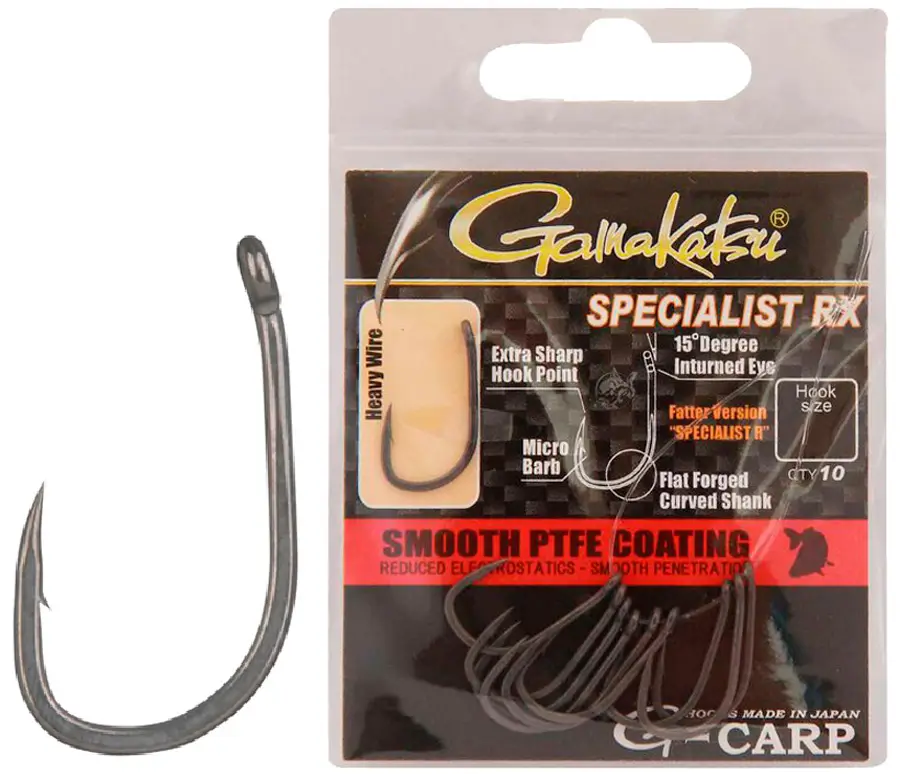 Гачок короповий Gamakatsu G-Carp Specialist RX №06 (10шт/уп) к:grey