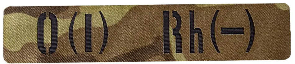 Патч Camotec LC Група крові Twill 4+ Camo