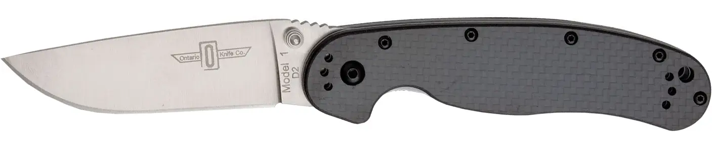 Ніж Ontario Knife RAT I D2 Carbon Fiber Black