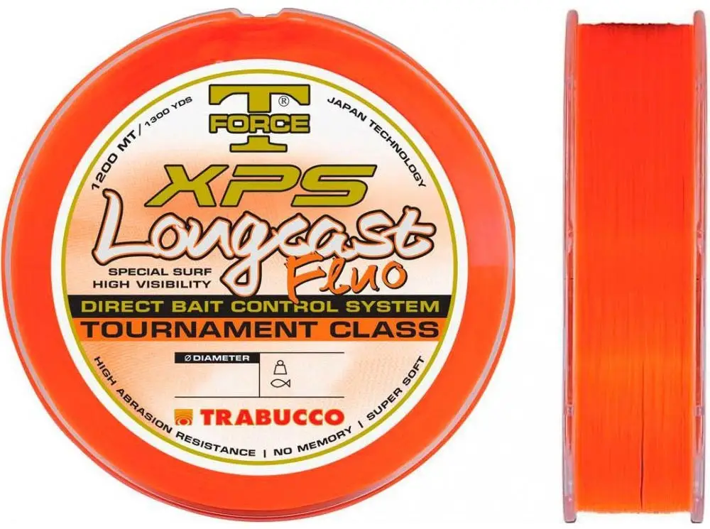 Леска Trabucco T-Force XPS Long Cast Fluo 1200m 0.251mm 8.35kg