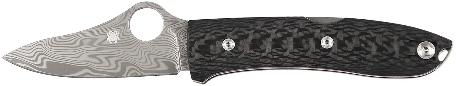 Ніж Spyderco SpyOpera Carbon Fiber Damasteel Thor