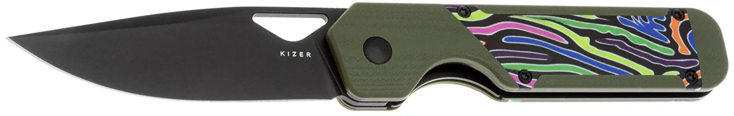 Нож Kizer Militaw G10 Green Party Streamers
