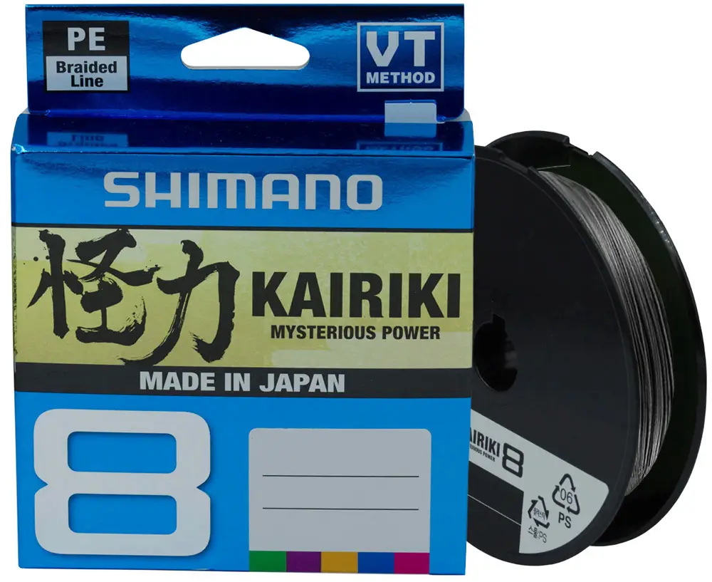 Шнур Shimano Kairiki 8 PE 150m (Steel Gray) 0.19mm 12.0kg