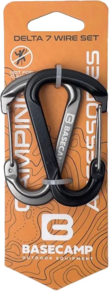 Карабин Base Camp Delta 7 Wire Set 2шт Black Grey
