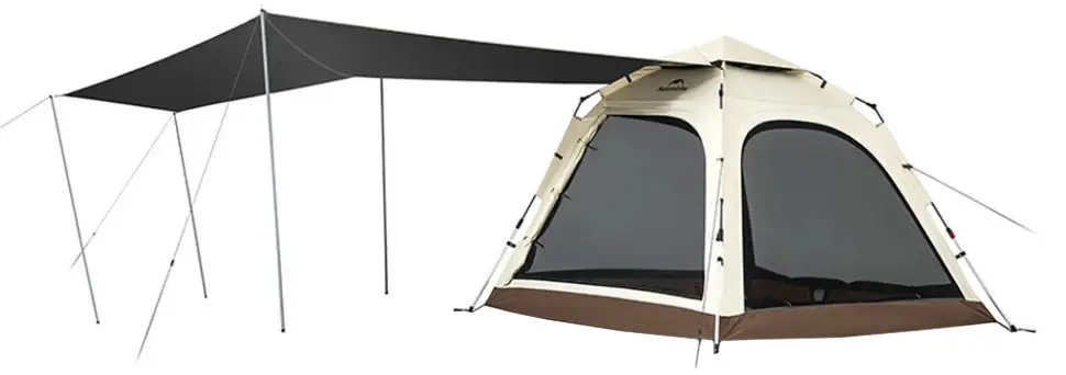 Намет Naturehike Ango CNK2550WS010 L 3 автоматичний з тентом Brown
