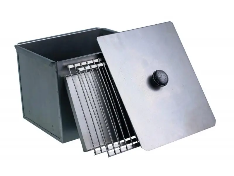 Коптильня для риби Силумін двоярусна