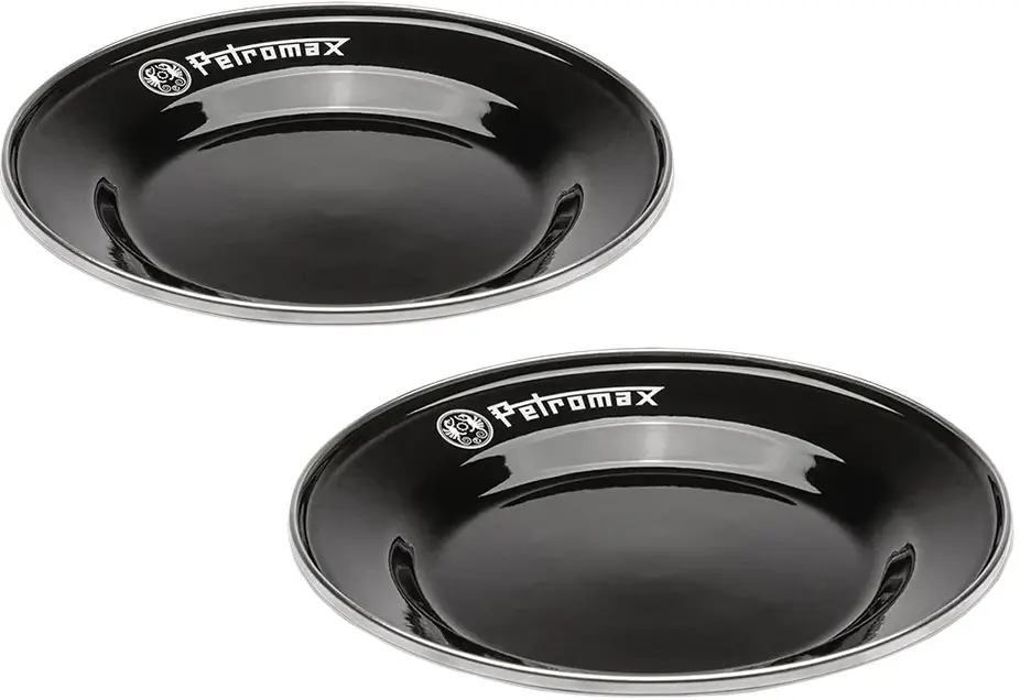 Тарілка Petromax Enamel Plates 18см (2 шт) Black