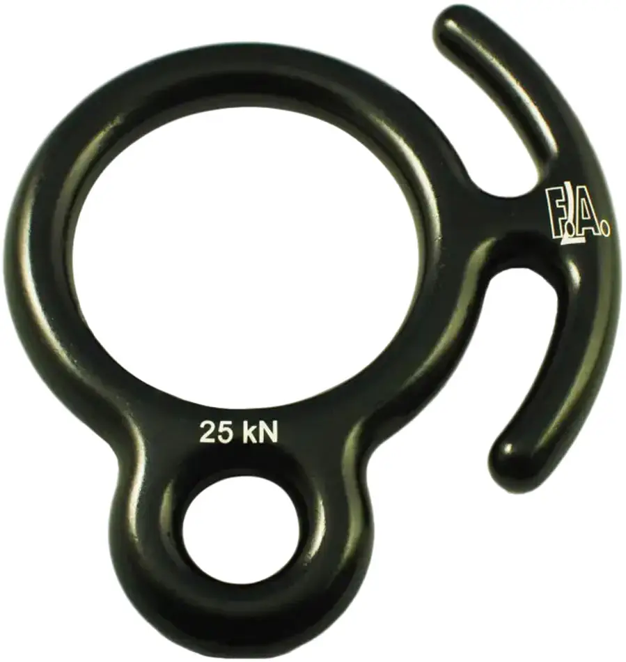 Спусковий пристрій First Ascent Вісімка дюраль Black