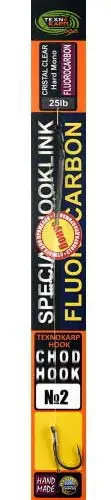 Повідець Технокарп Fluorocarbon потопаючий 20lb гачок Chod Hook №2