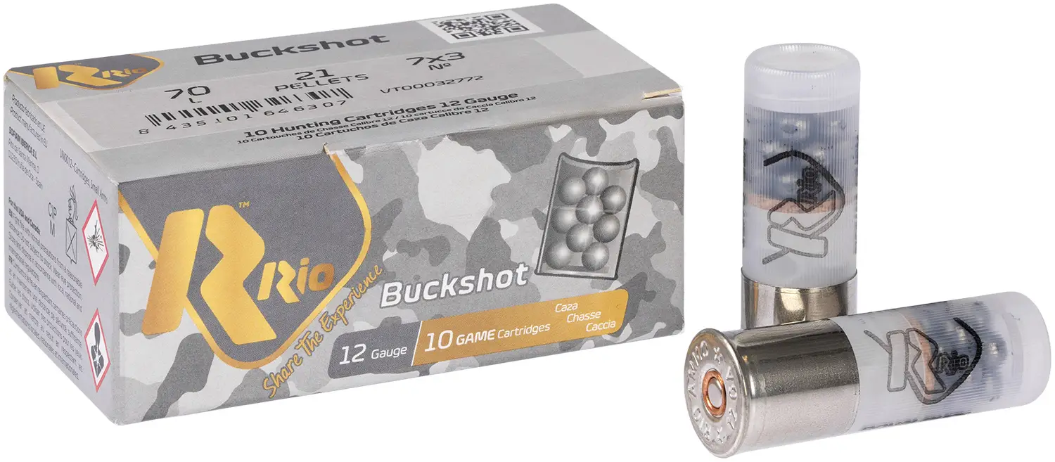 Патрон RIO ROYAL BUCK 21 P (7X3) кал. 12/70 картеч (6,20 мм) наважка 30 г 10 шт/уп