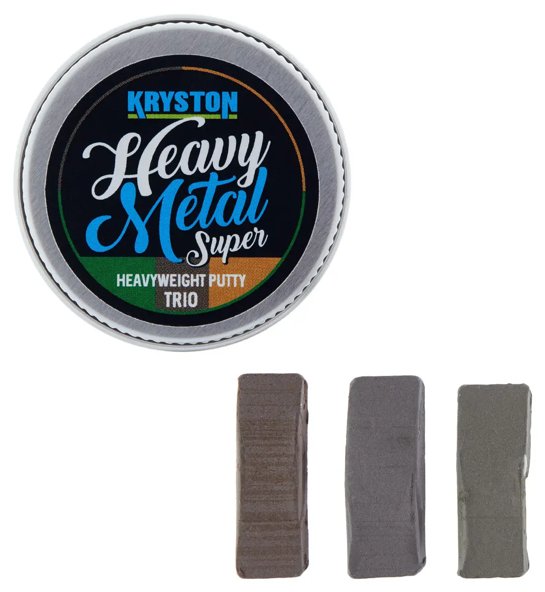 М’який свинець Kryston Heavy Metal Trio - Super Heavyweight Putty 20g к:green/brown/silt
