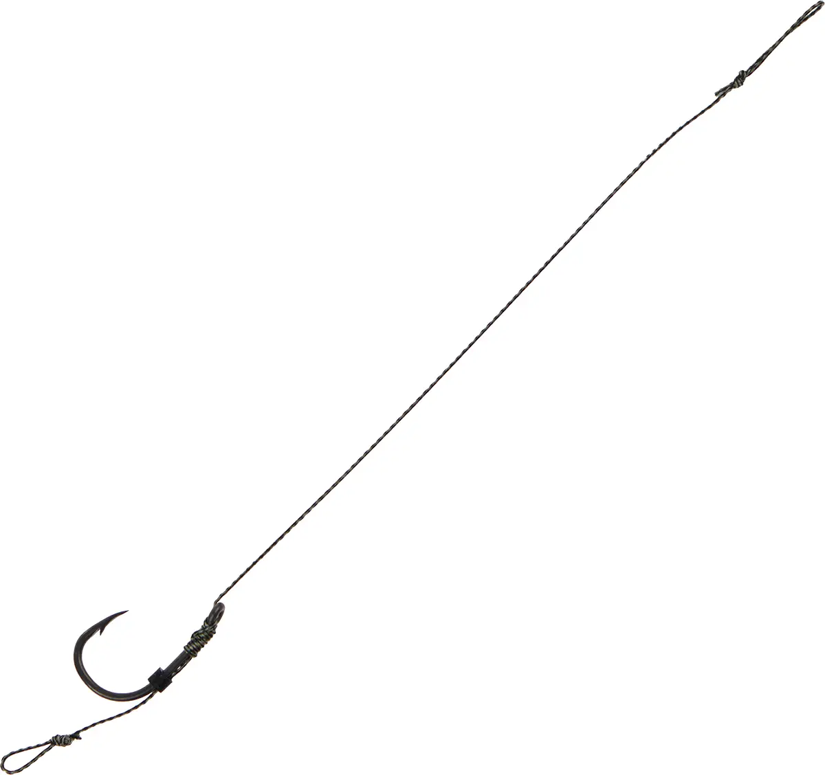 Поводок карповый OrbitalX Method Hair Rig Wide Gape Camo #6 20lb 10cm (5шт/уп)