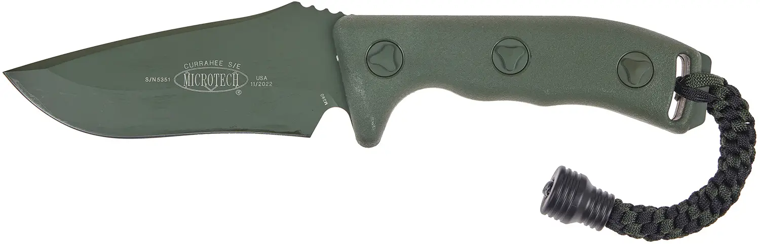 Нож Microtech Currahee Drop Point Cerakote. OD green