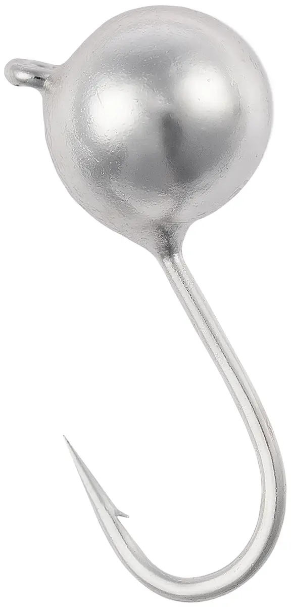 Мормишка вольфрамова Viking Fishing Round 0.3g 3mm Silver (1шт)