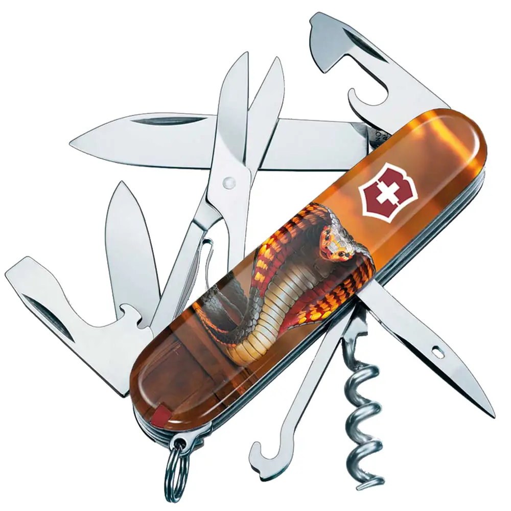 Нож Victorinox Swiss Army Climber Zodiac. Пламенная кобра