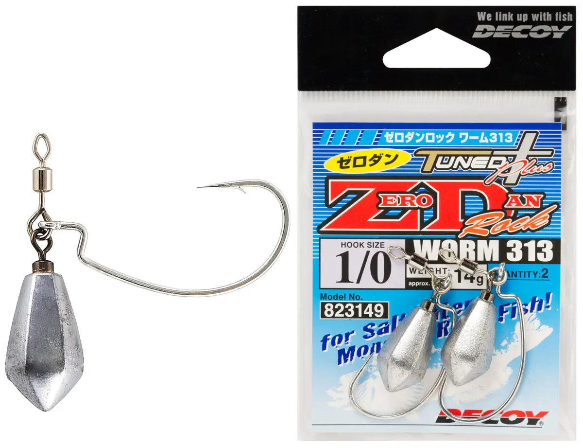 Монтаж Decoy Worm313 Zero-Dan Rock #1/0-14.0g (2шт/уп)