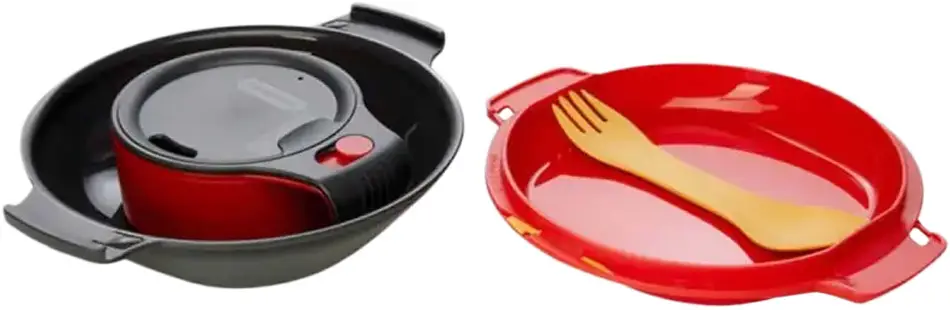 Набір Humangear GoKit Deluxe 7-tool Mess Kit. Charcoal/Red