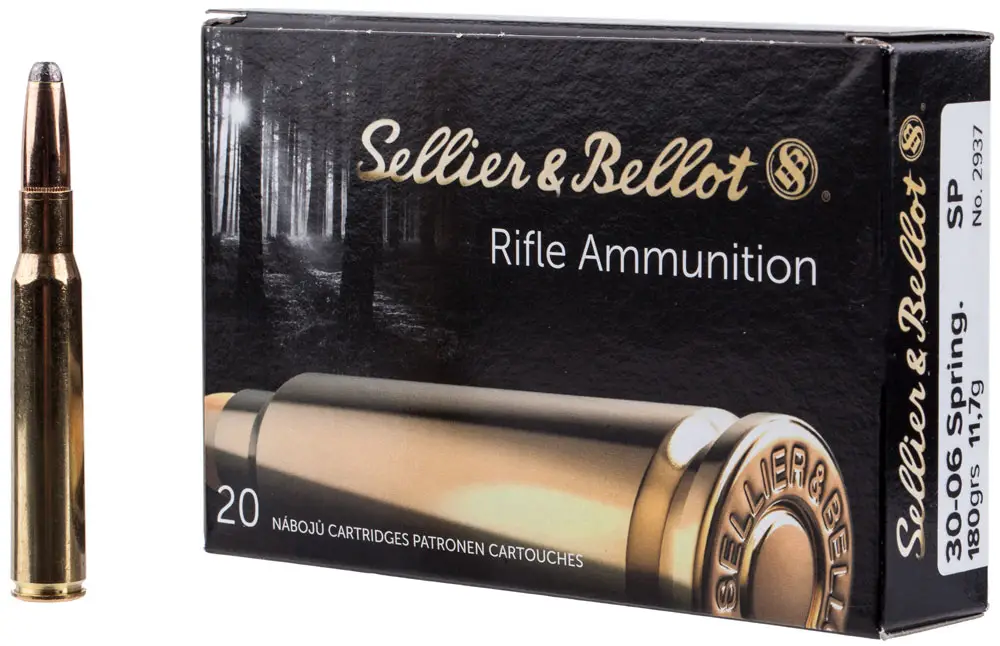Патрон Sellier & Bellot кал. 30-06 Sprg куля SP маса 11,7 г/ 180 гр