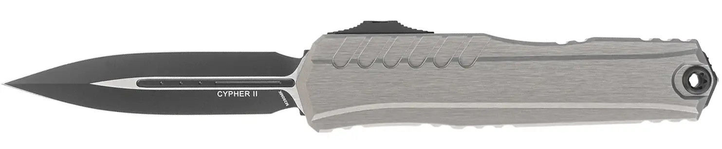 Ніж Microtech Cypher II D/E Black Blade Standard Natural Clear