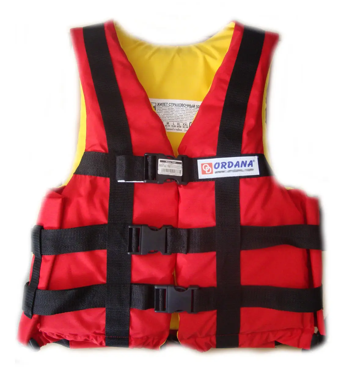 Жилет страховочный Ordana Sayle Д. J детский Красный/жёлтый