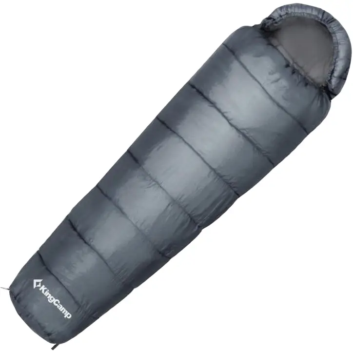Спальний мішок KingCamp Breeze L Comf +11°C / Lim +7°C / Extr -4°C Middle gray