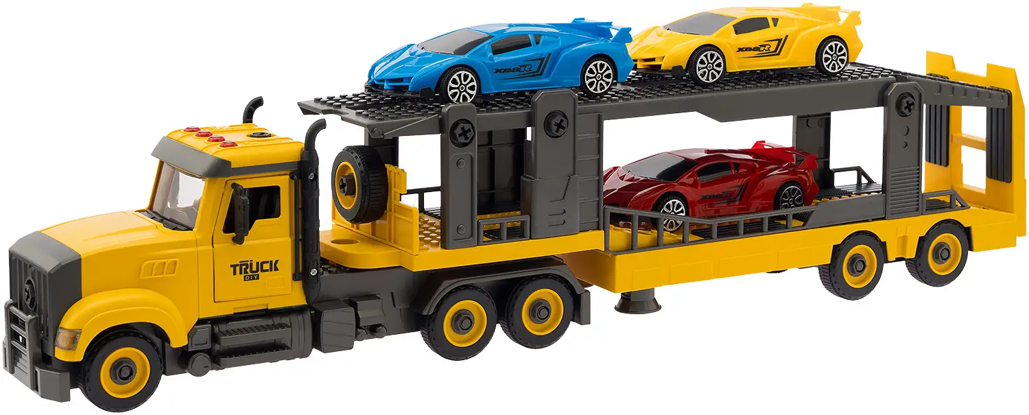 Машинка-конструктор OTAMANKO АВТОКОНСТРУКТОР Грузовик тягач с легковыми авто