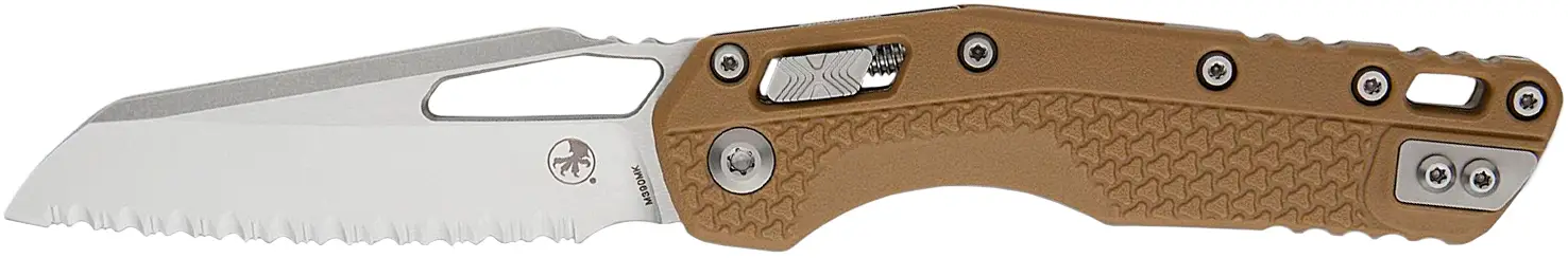 Ніж Microtech MSI Apocalyptic Serrated Tri-Grip Polymer Dark Earth