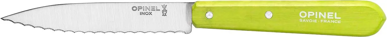 Нож Opinel Serrated №113 Inox. Цвет - салатовый