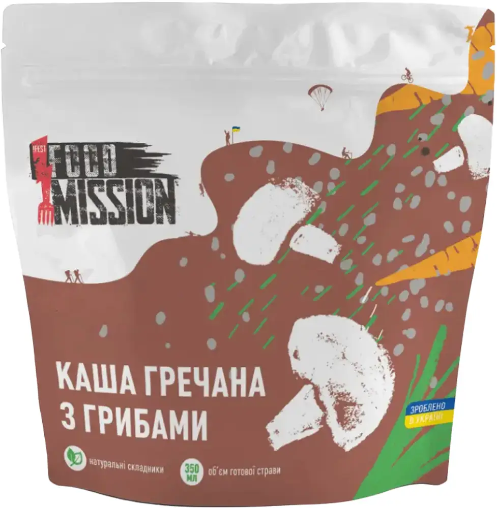 Сушена їжа Food Mission Каша гречана з грибами