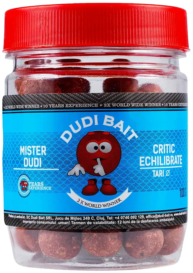 Бойлы Dudi Baits Hook Bait Critic Echilibrate Tari Mister Dudi 14mm 100g